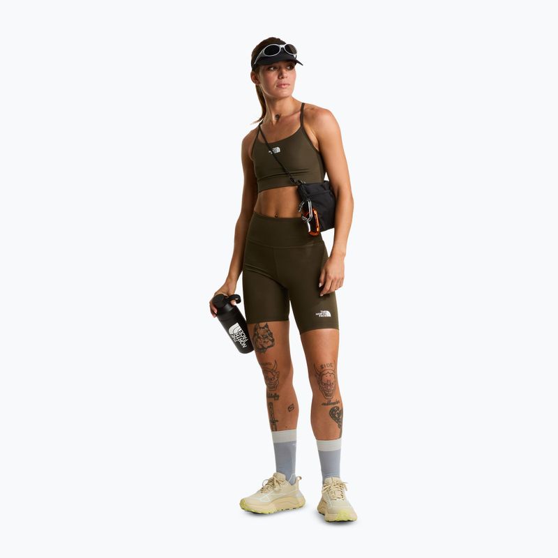 Pantaloncini da trekking da donna The North Face Flex 8IN Tight new taupe green 2