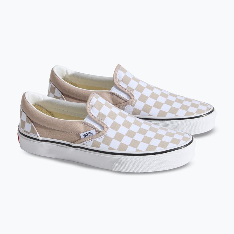 Scarpe Vans Ua Classic Slip-On color theory checkerboard mushroom 2