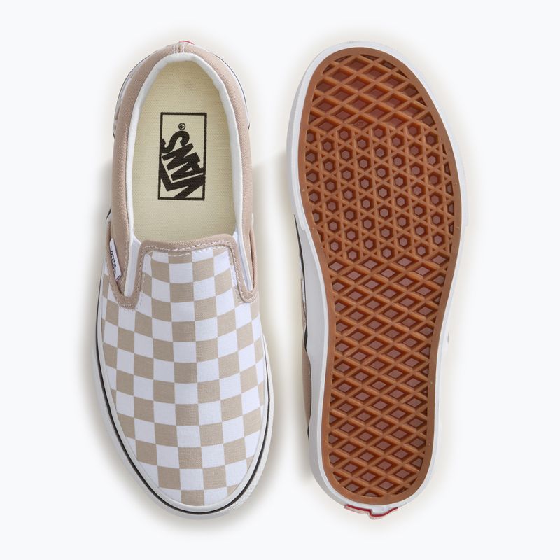 Scarpe Vans Ua Classic Slip-On color theory checkerboard mushroom 4