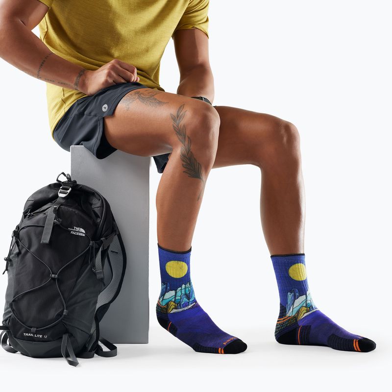 Calzini Smartwool Hike Mountain Lake Print Crew deep navy 7