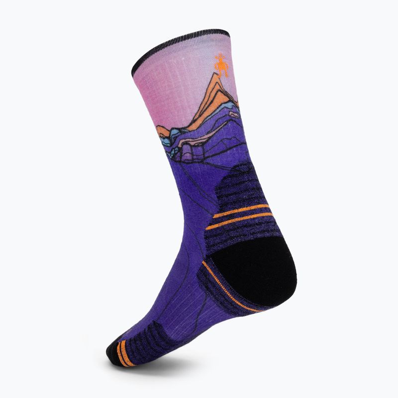 Calze da donna Smartwool Hike Mountain Sunrise Print Crew deep navy 2