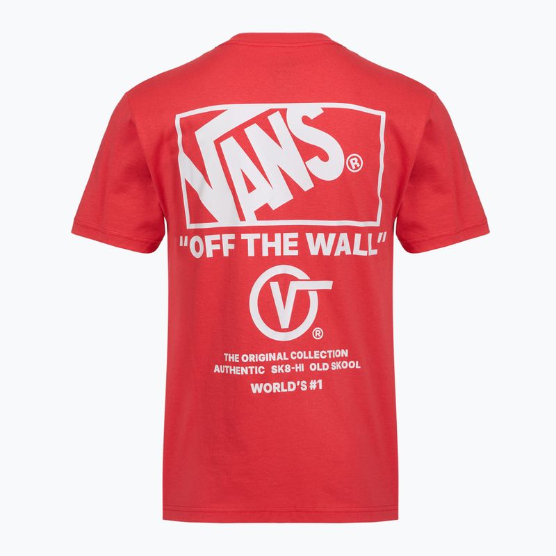 T-shirt uomo Vans Stacked Hi Tee crimson haze 2