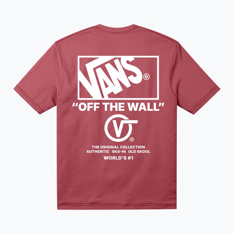 T-shirt uomo Vans Stacked Hi Tee crimson haze 2