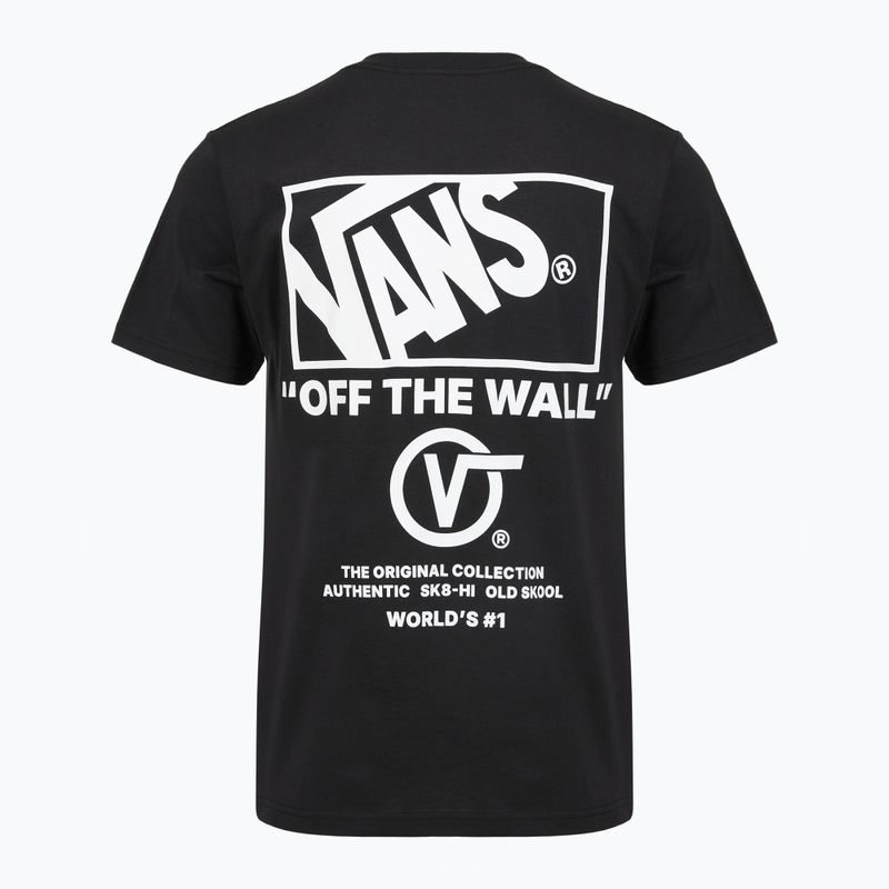 Maglietta da uomo Vans Stacked Hi Tee black/white 2