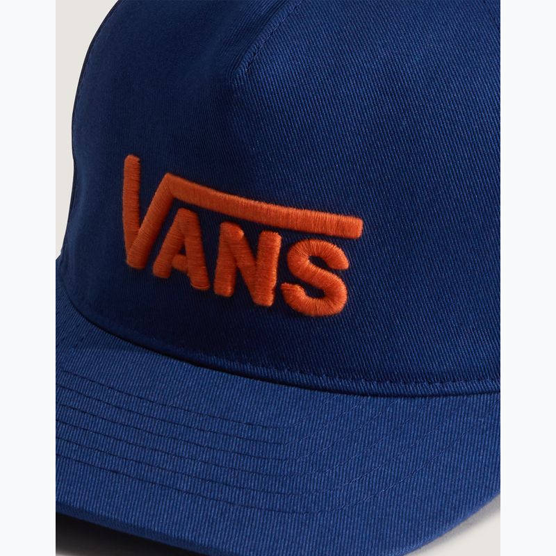 Berretto con visiera per bambini Vans Drop V Logo Snapback deep indigo 3