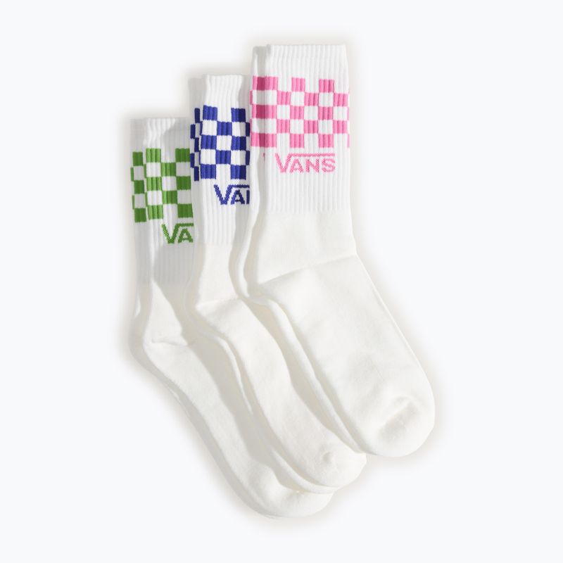 Calzini Vans Classic Check Crew 3 pairs pink fizz 2