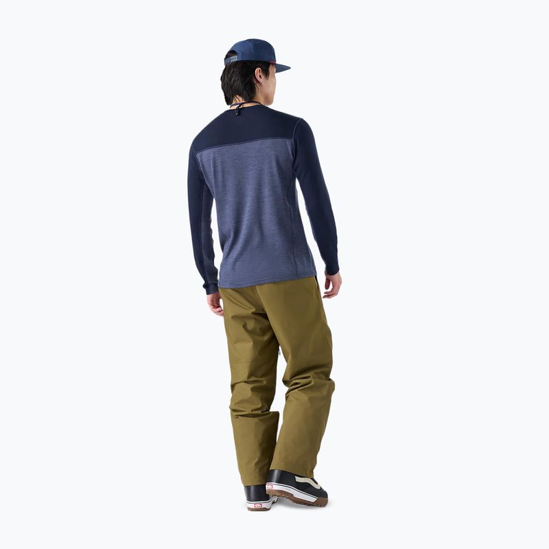 Felpa termica uomo Smartwool Classic Thermal Merino Base Layer Colorblock Crew Boxed deep navy/nightfall 2