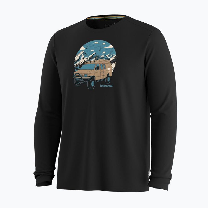 Longsleeve da uomo Smartwool First Chair Pursuit Active LS black 3