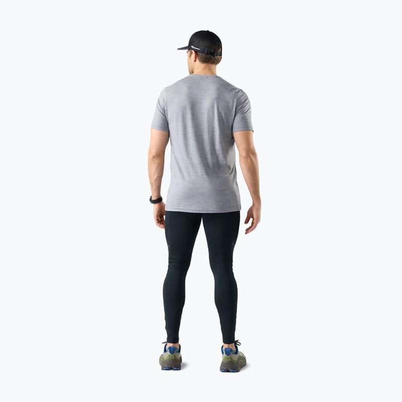 T-shirt da uomo Smartwool Moose Mode Active Graphic Tee SS light gray heather 2