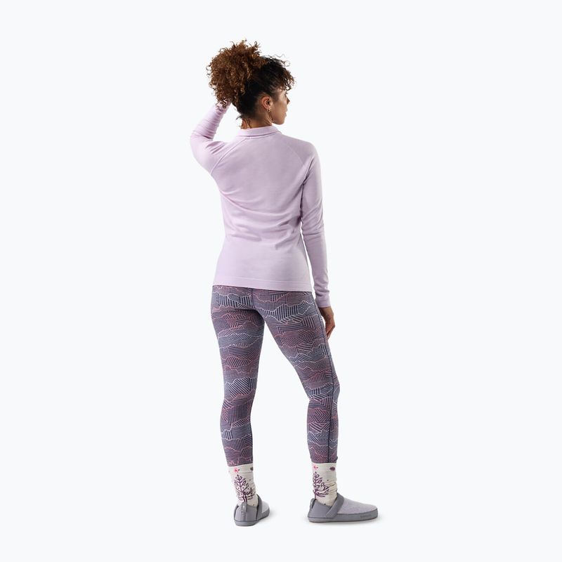 Felpa termica donna Smartwool Classic Thermal Merino Base Layer 1/4 Zip Boxed lavender sky heather 2