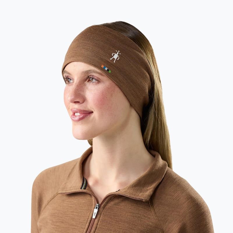 Fascia per la testa Smartwool Thermal Merino Reversible mocha heather 2