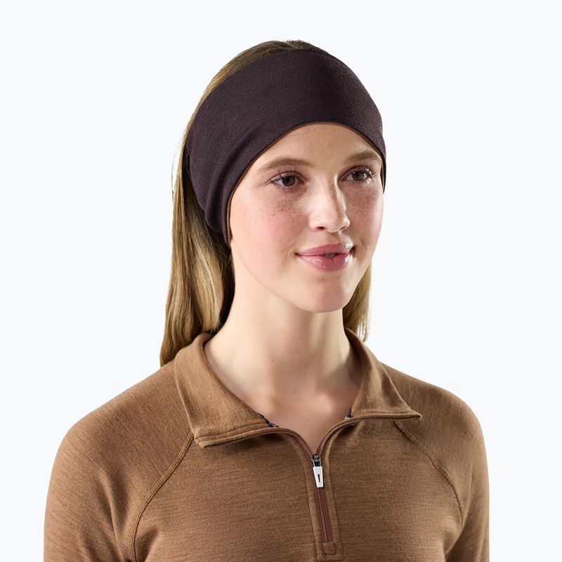 Fascia per la testa Smartwool Thermal Merino Reversible mocha heather 3