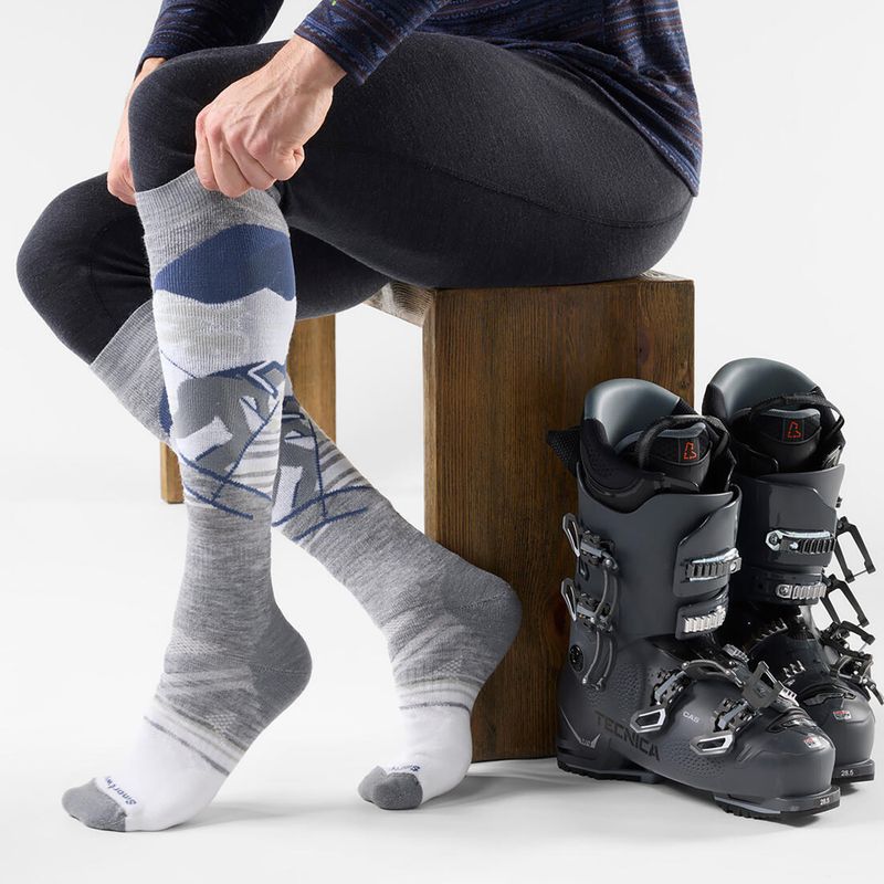 Calze da sci Smartwool Ski Full Cushion Chute the Moon OTC light gray 2