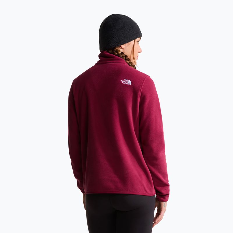 Pile donna The North Face Glacier Fleece 1/4 Zip burgundy crush 3