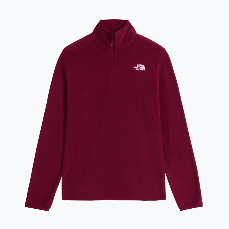 Pile donna The North Face Glacier Fleece 1/4 Zip burgundy crush 4