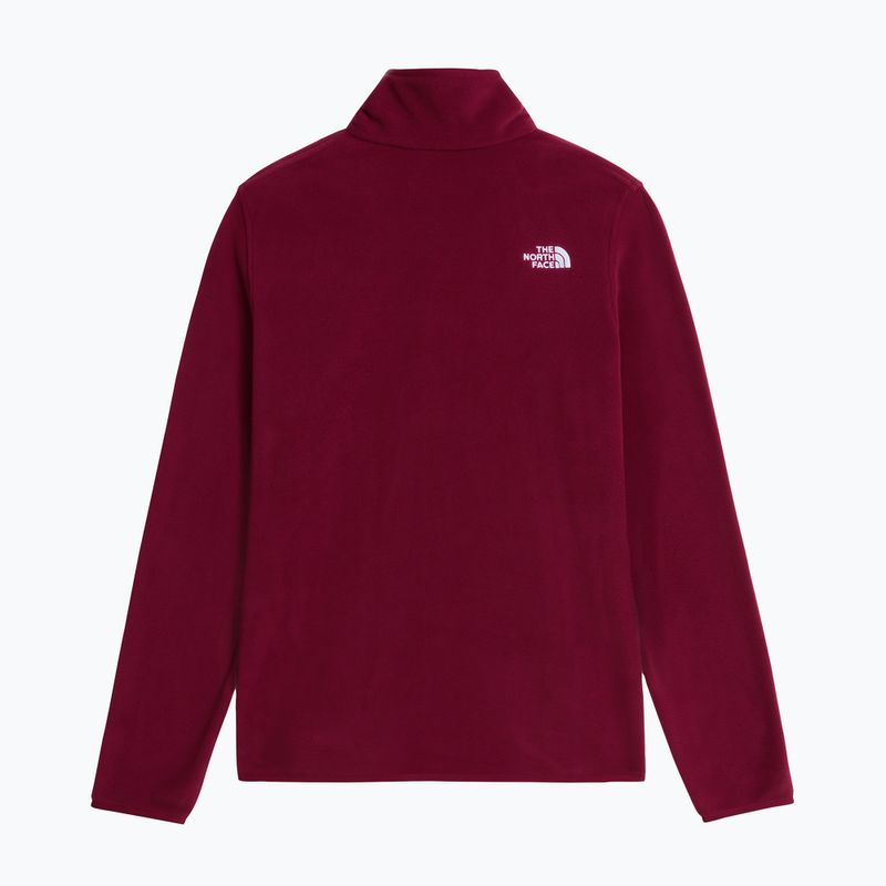 Pile donna The North Face Glacier Fleece 1/4 Zip burgundy crush 5