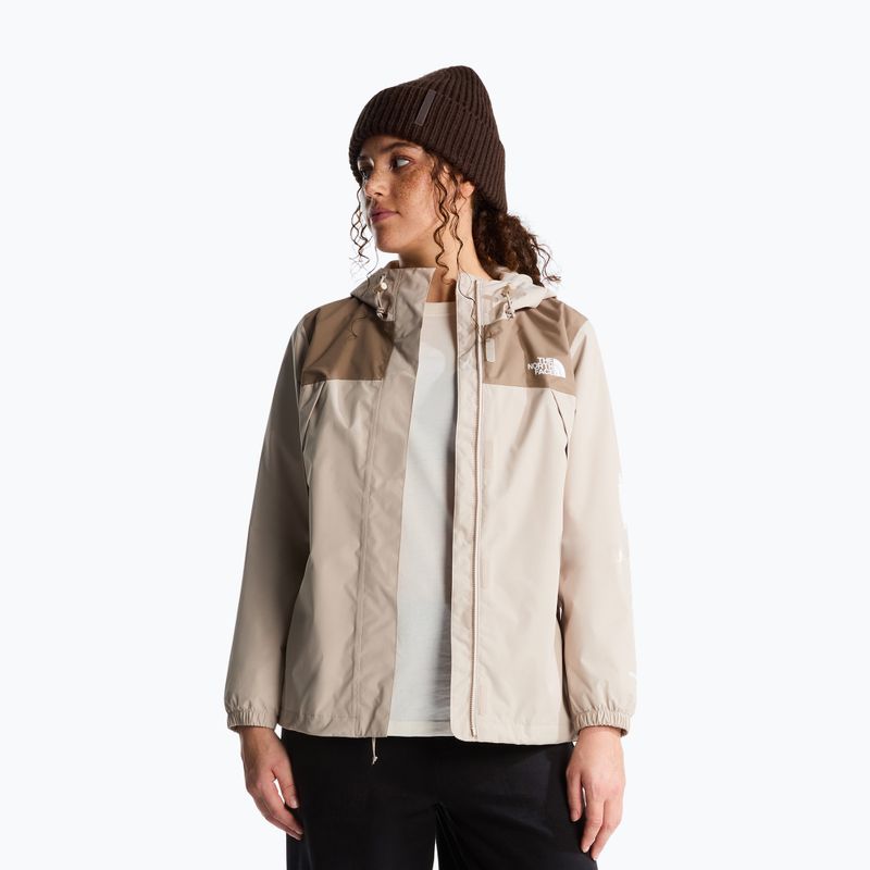 Giacca impermeabile da donna The North Face Antora Rain timeless taupe/garnet 4