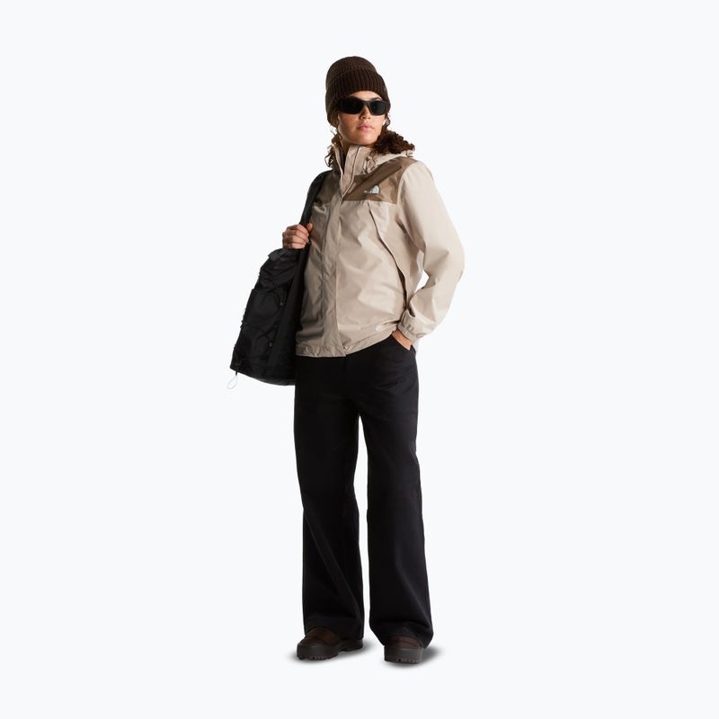 Giacca impermeabile da donna The North Face Antora Rain timeless taupe/garnet 2