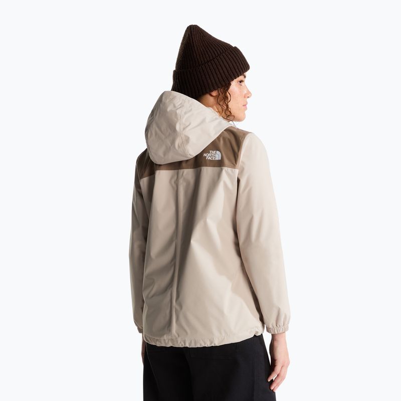 Giacca impermeabile da donna The North Face Antora Rain timeless taupe/garnet 3