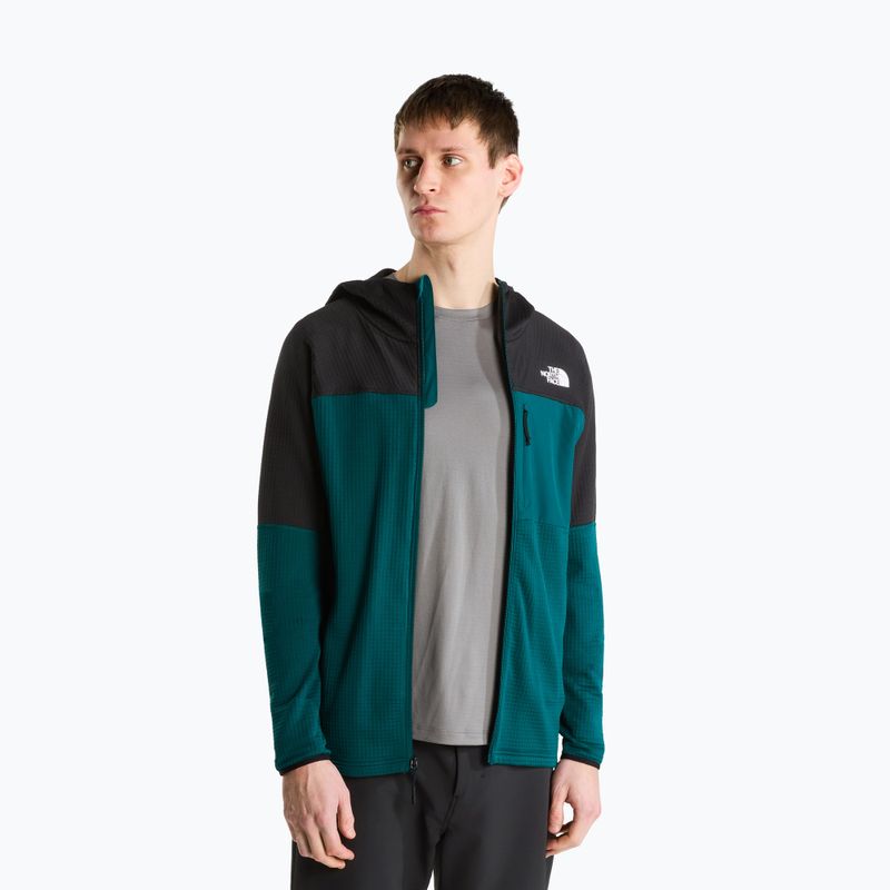 Giacca uomo The North Face Polartec Powergrid Stormgap Hoodie Pacific Teal/Tnf Black 4