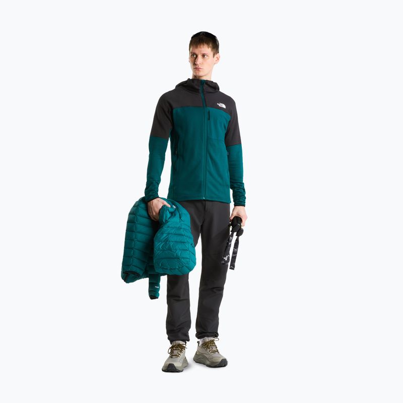 Giacca uomo The North Face Polartec Powergrid Stormgap Hoodie Pacific Teal/Tnf Black 2