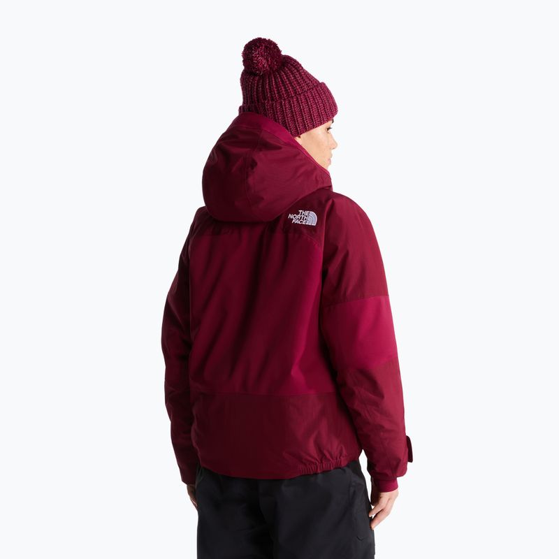 Giacca da sci da donna The North Face Powstar burgundy crush 3