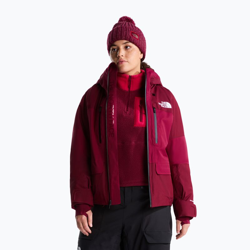 Giacca da sci da donna The North Face Powstar burgundy crush 4