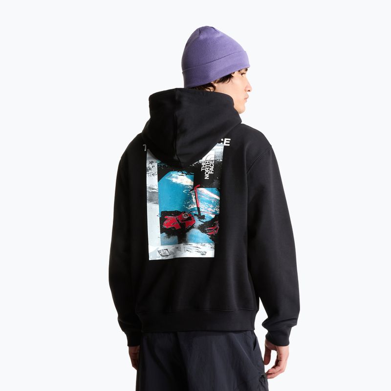 Felpa da uomo The North Face Apex '75 Collage Relaxed Hoodie tnf black 3