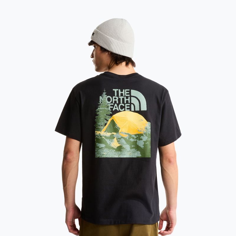 T-shirt da uomo The North Face Apex '75 Collage Relaxed Hoodie Tnf Black 3