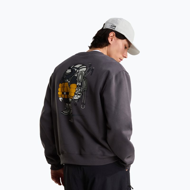 Felpa The North Face Gear Up Get Out RLX SS Tee Graphic anthracite grey 3