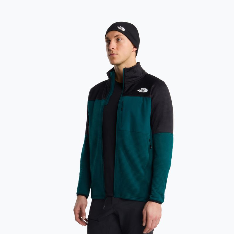 Felpa da trekking uomo The North Face Polartec Powergrid Stormgap pacific teal/tnf black 4
