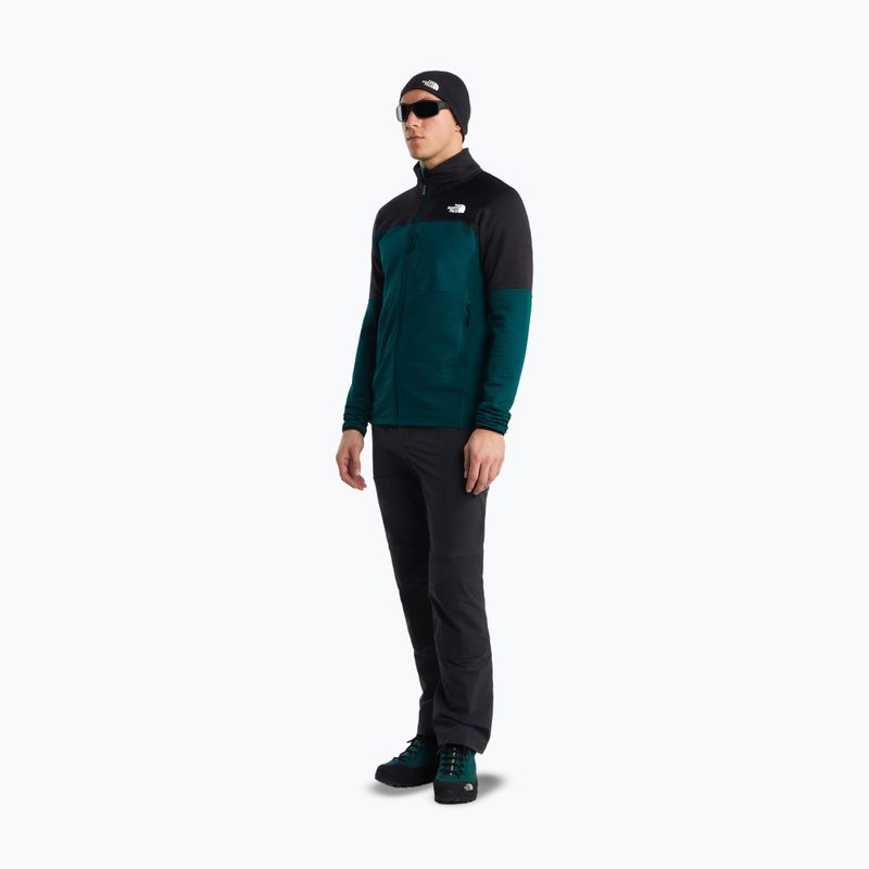 Felpa da trekking uomo The North Face Polartec Powergrid Stormgap pacific teal/tnf black 2