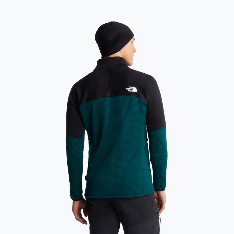Felpa da trekking uomo The North Face Polartec Powergrid Stormgap pacific teal/tnf black 3