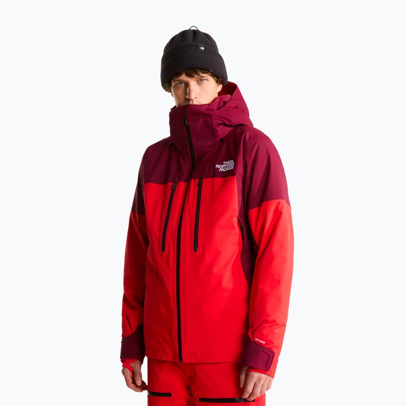 Giacca da sci da uomo The North Face Chakal elevation red/burgundy