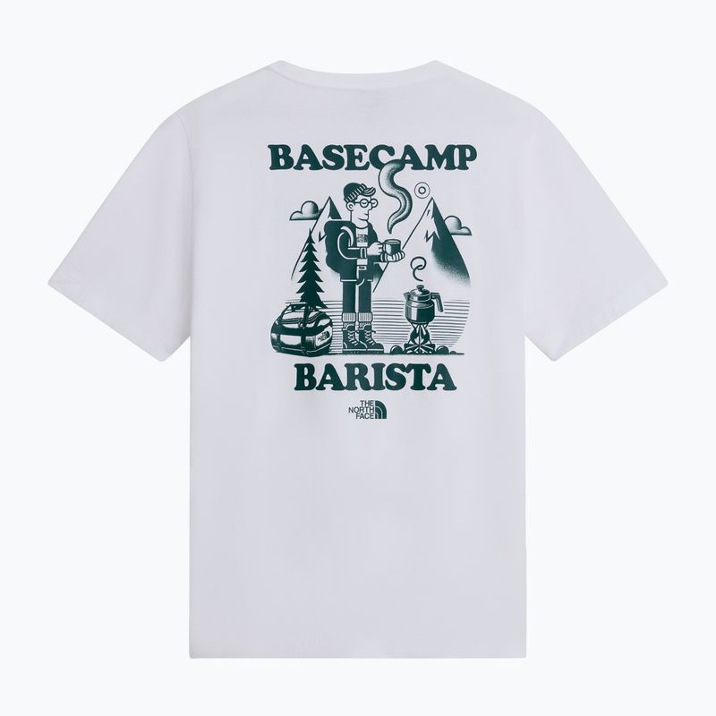 T-shirt da uomo The North Face Basecamp Barista Rlx tnf white/pacific teal 5