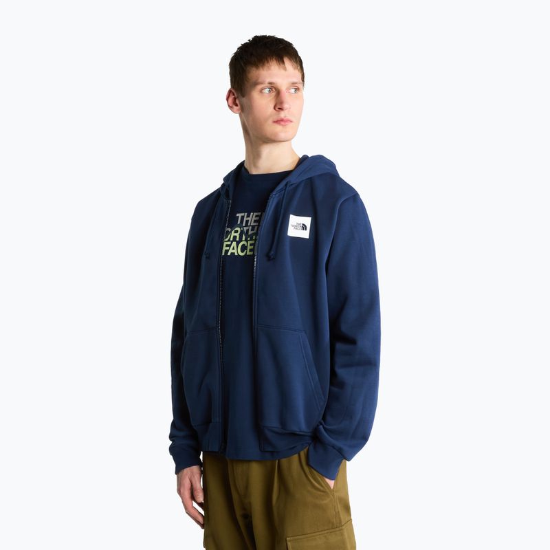 Felpa da uomo The North Face Evo Box Half Dome Regular Full Zip Hoodie summit navy 4