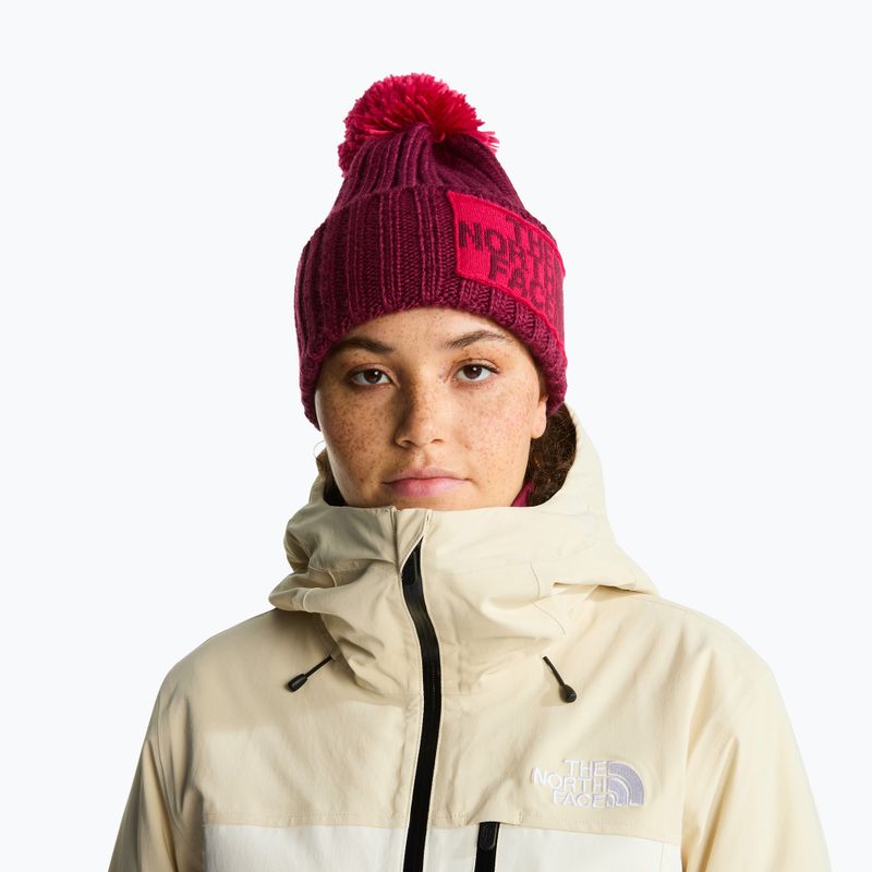 Cappello invernale The North Face Heritage Ski Tuke burgundy crush 3
