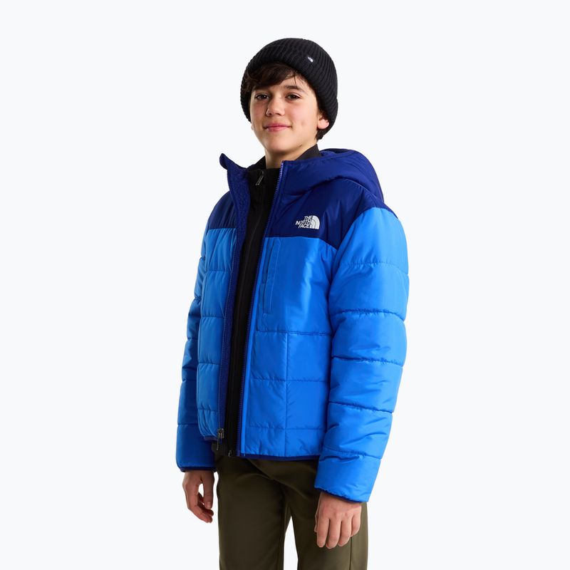 Giacca imbottita per bambini The North Face Reversible Shasta FZ Hooded active blue/bol 4