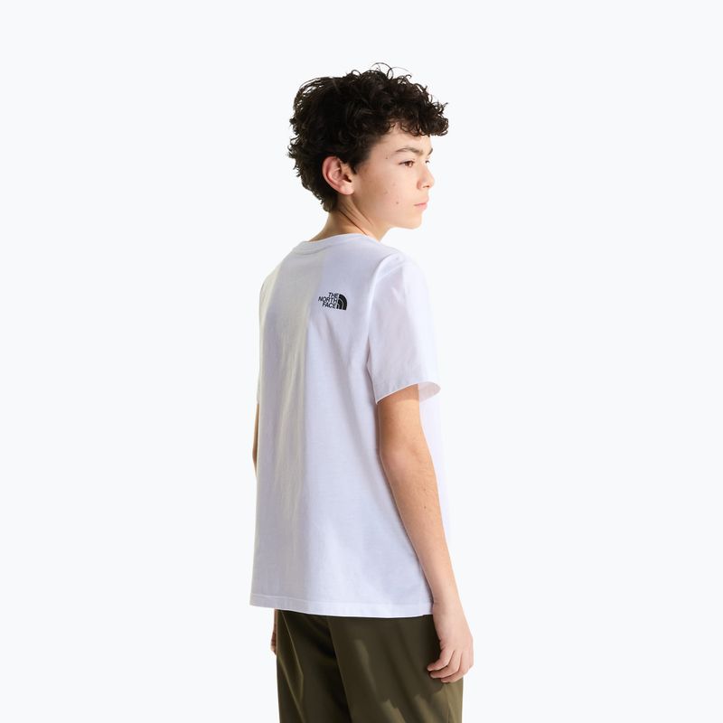 Maglietta per bambini The North Face Evolution Half Dome SS Tee tnf white 3