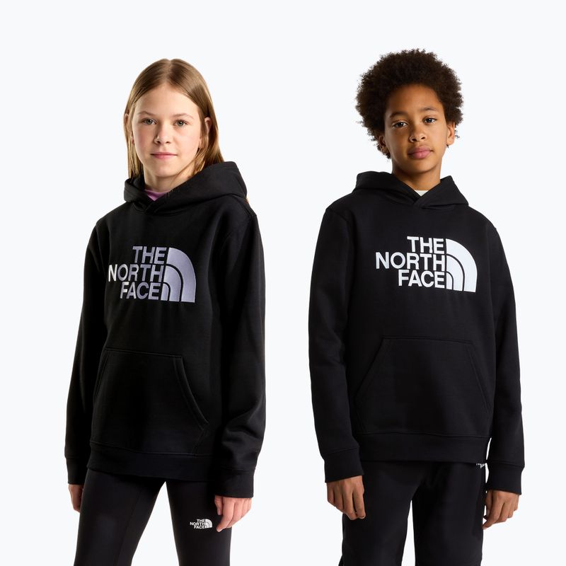 Felpa bambini The North Face Essential Drew Peak Hoodie tnf black 3