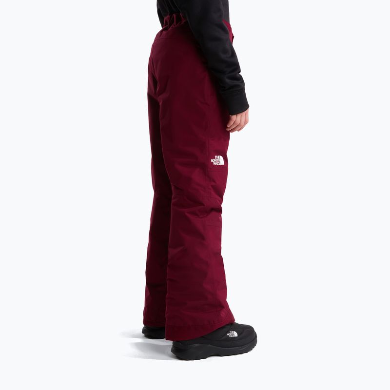 Pantaloni da sci per bambini The North Face Freedom Insulated burgundy crush 3