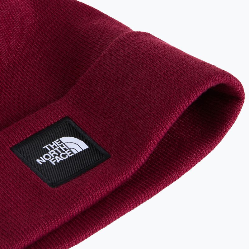 Cappello invernale The North Face Dock Worker Recycled Beanie burgundy crush 2