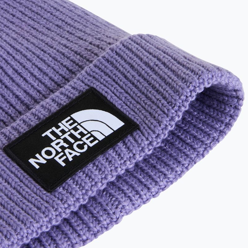Cappello invernale The North Face Logo Box Cuffed grounded plum 2