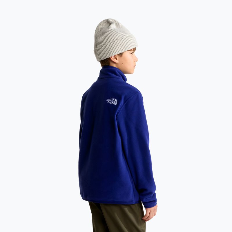 Pile felpato bambino The North Face Teen Glacier 1/4 Zip bold blue 3