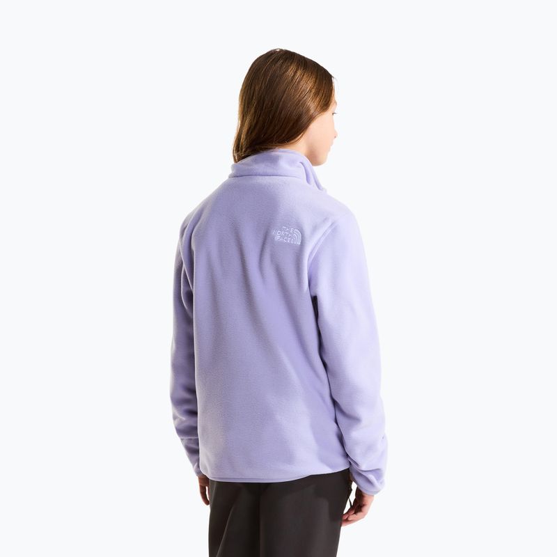 Pile felpato bambino The North Face Teen Glacier 1/4 Zip pale plum 3