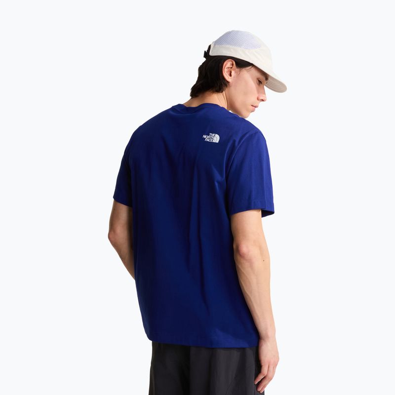 T-shirt da uomo The North Face Explorer Badges RLX Tee Graphic bold blue 3