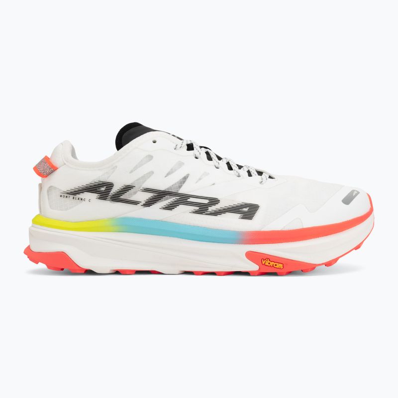 Scarpe da corsa uomo Altra Mont Blanc Carbon white/black/firey coral 2