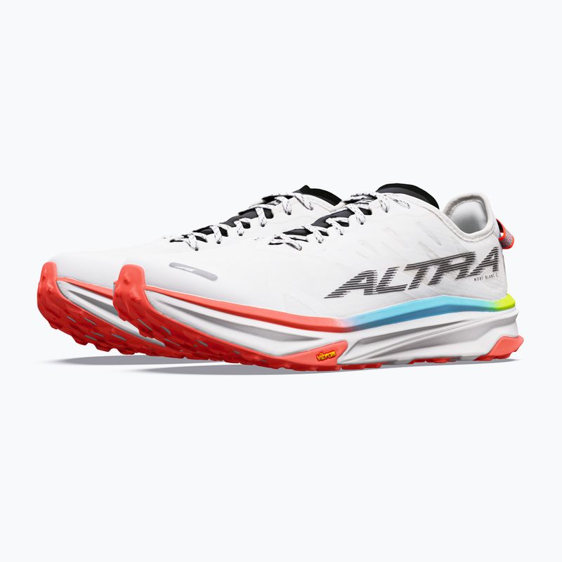 Scarpe da corsa uomo Altra Mont Blanc Carbon white/black/firey coral 2
