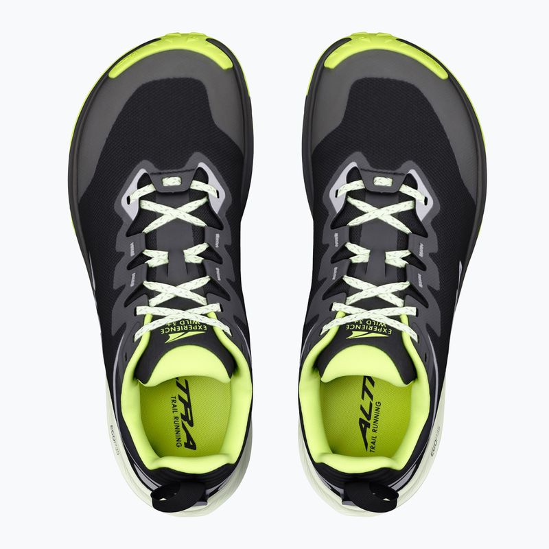Scarpe da corsa uomo Altra Experience Wild 3+ black/silver/acid lime 3