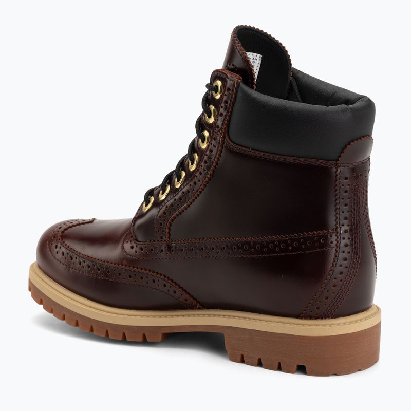 Scarpe da uomo Timberland Premium 6 In Lace burgundy full grain 3